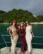 Sunset cruising on a Yacht with these fabulous girls   #Wardas21st.webp