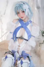 Nekokoyoshi (爆机少女喵小吉) cosplay Ganyu-Eula - Genshin Impact (3).webp