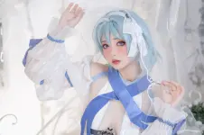Nekokoyoshi (爆机少女喵小吉) cosplay Ganyu-Eula - Genshin Impact (4).webp