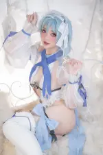 Nekokoyoshi (爆机少女喵小吉) cosplay Ganyu-Eula - Genshin Impact (6).webp