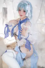 Nekokoyoshi (爆机少女喵小吉) cosplay Ganyu-Eula - Genshin Impact (7).webp