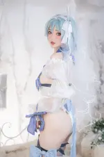 Nekokoyoshi (爆机少女喵小吉) cosplay Ganyu-Eula - Genshin Impact (8).webp