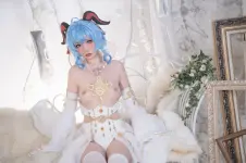 Nekokoyoshi (爆机少女喵小吉) cosplay Ganyu-Eula - Genshin Impact (30).webp