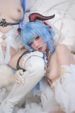 Nekokoyoshi (爆机少女喵小吉) cosplay Ganyu-Eula - Genshin Impact (47).webp