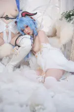 Nekokoyoshi (爆机少女喵小吉) cosplay Ganyu-Eula - Genshin Impact (48).webp