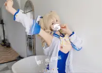 Chengzimiaoj cosplay Barbara - Genshin Impact (7).webp