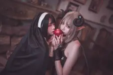落落Raku (rakuraku166) - Nun and Devil (4).webp