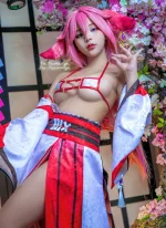 Meiilyn (yuumeilyn) cosplay Yae Miko - Genshin Impact (13).webp