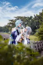 美月 HKxSYR cosplay Guizhong and Madame Ping - Genshin Impact (3).webp