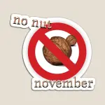 _no nut november_ Magnet for Sale by lutass.webp