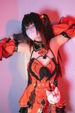 懒懒睡不醒 (LanLanWink) cosplay Sparkle (Hanabi) - HonkaiStar Rail (5).webp