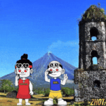Mayon Volcano Ruins Gif GIF by Zhotcita Mayon Volcano Ruins Gif GIF by Zhotcita