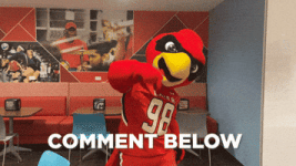 Comment Below Big Red GIF by Lamar University Comment Below Big Red GIF by Lamar University