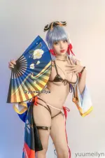 Meiilyn (yuumeilyn) cosplay Ayaka Kamisato – Genshin Impact - Part 2 (9).webp