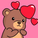 Kissing I Love You GIF by BEARISH Kissing I Love You GIF by BEARISH