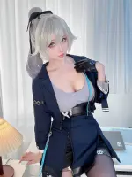 Rioko (凉凉子) cosplay Bronya Zaychik OL - Honkai Impact 3 (1).webp