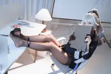 Rioko (凉凉子) cosplay Bronya Zaychik OL - Honkai Impact 3 (21).webp