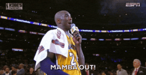 Mamba Out Los Angeles Lakers GIF by NBA Mamba Out Los Angeles Lakers GIF by NBA