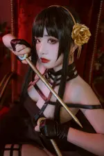 Nekokoyoshi (爆机少女喵小吉) cosplay Yor Forger - Spy x Family (8).webp
