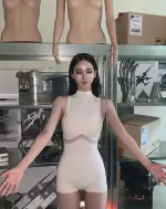 Photo by KARINA on April 27, 2026. May be an image of mannequin, clothes hanger, doll and text.webp