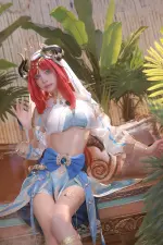 水淼aqua cosplay Nilou - Genshin Impact (2).webp