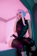Nekokoyoshi (爆机少女喵小吉) cosplay Lucy - Cyberpunk (8).webp