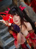Machi馬吉 cosplay Sparkle (Hanabi) - HonkaiStar Rail (10).webp