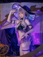 Machi馬吉 cosplay The Herta Swimsuit - HonkaiStar Rail (1).webp