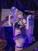 Machi馬吉 cosplay The Herta Swimsuit - HonkaiStar Rail (2).webp