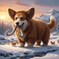 mammoth corgi